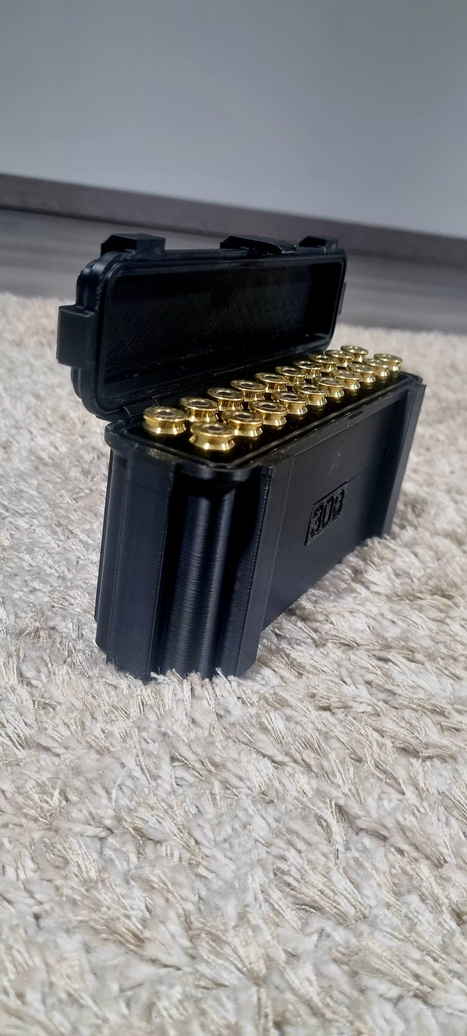 Caixa Porta-Munições Calibre .308 – Impressão 3D de Alta Qualidade
