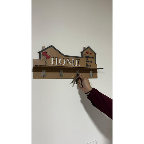 Chaveiro Home em madeira MDF gravado a laser, feito artesanalmente em Portugal
