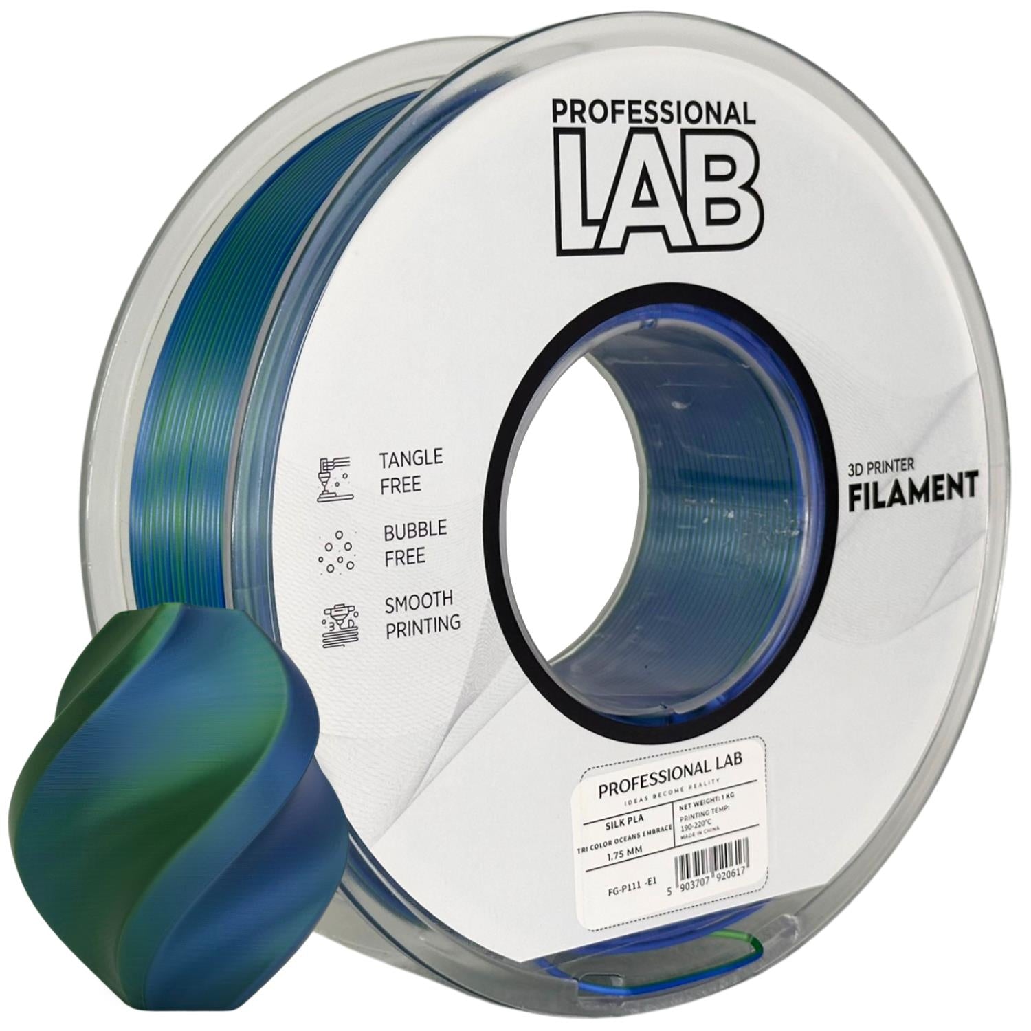 Silk PLA Dual Color Oceans Embrace | Prof. Lab