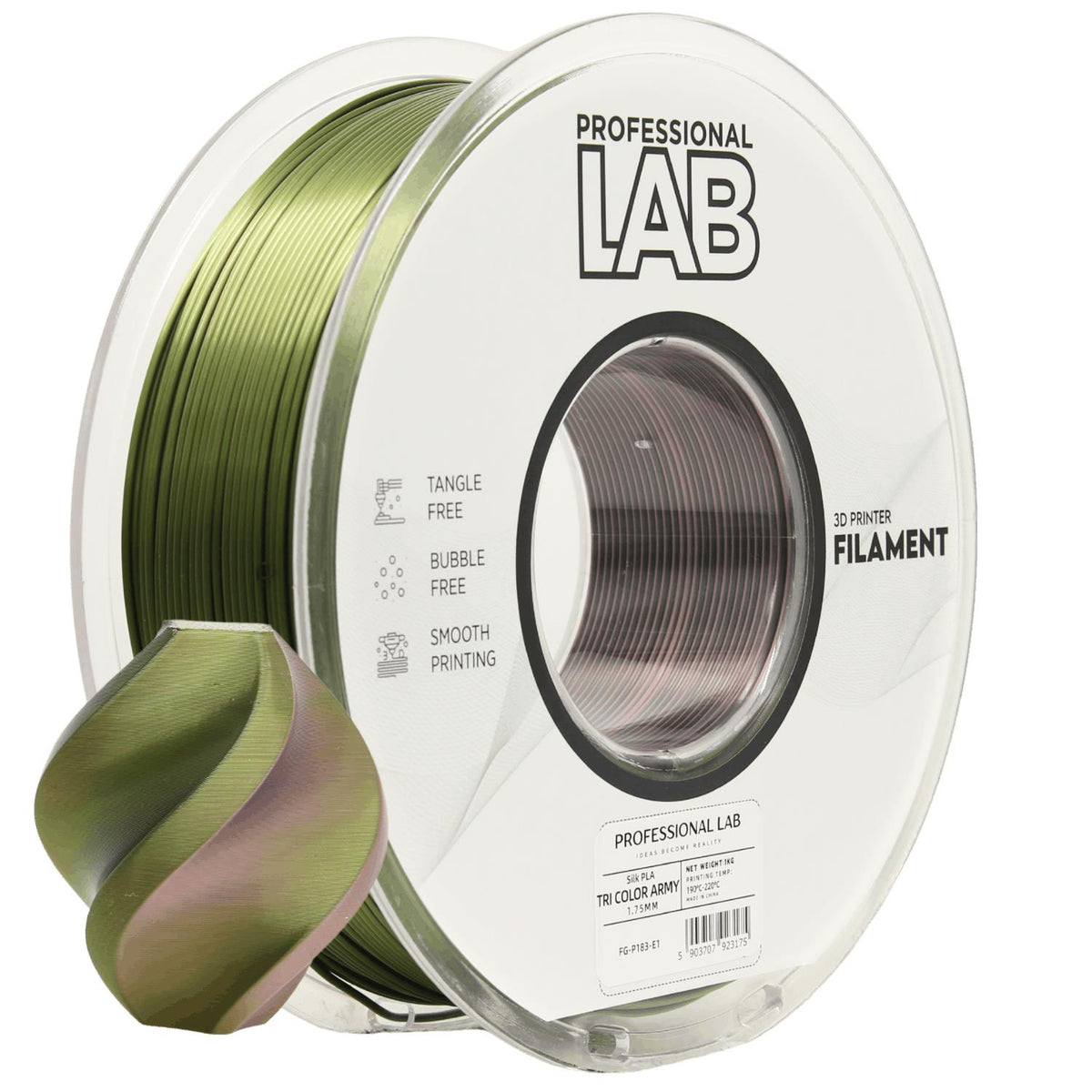 Silk PLA Tri Color Army | Prof. Lab