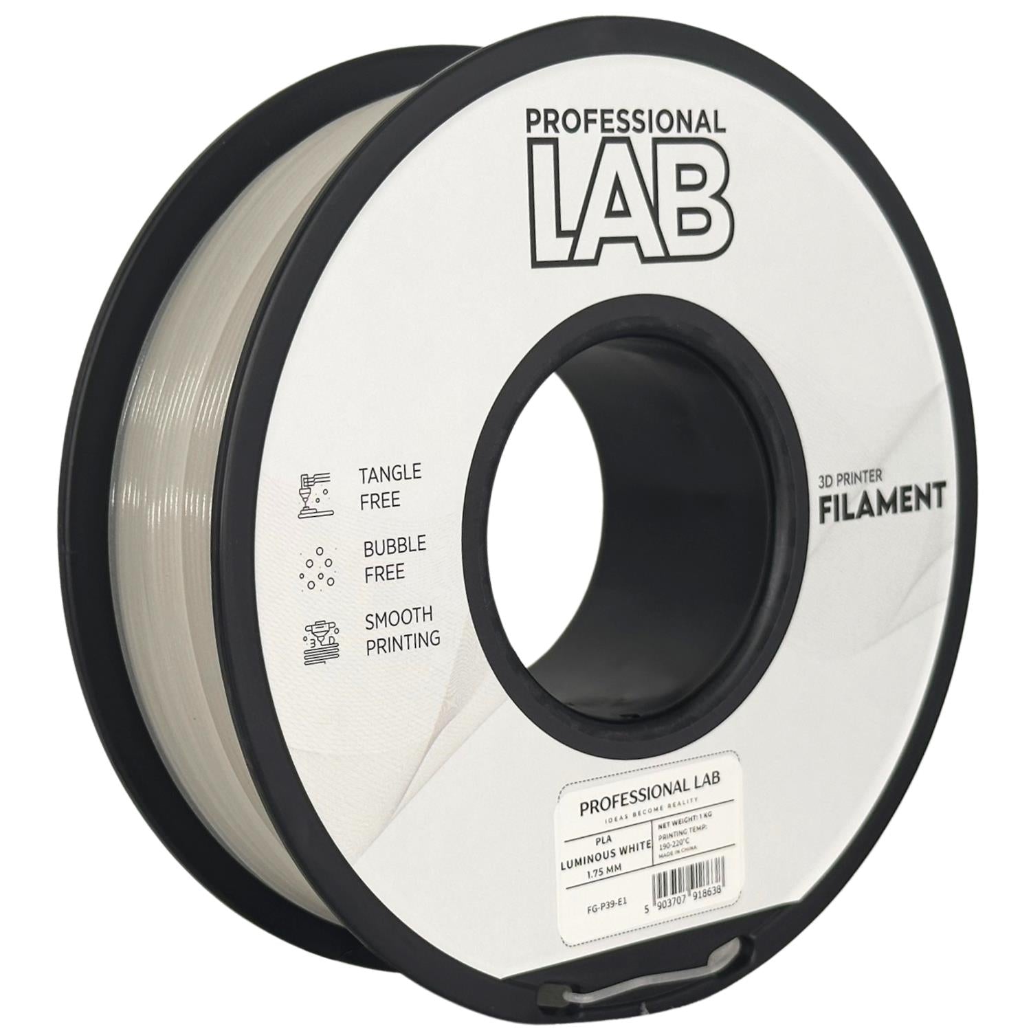 PLA luminous white | Prof. Lab
