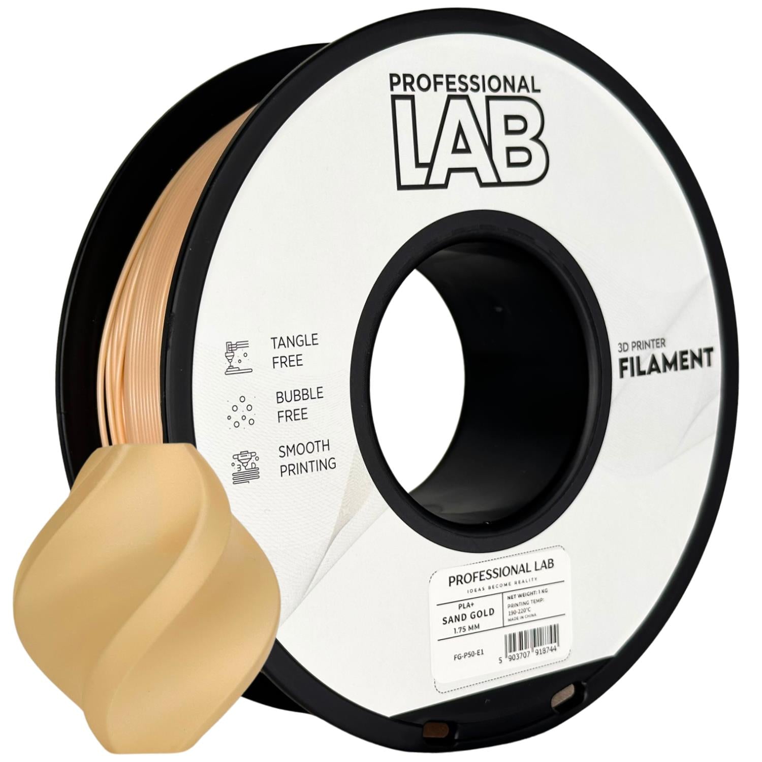 PLA+ sand gold | Prof. Lab