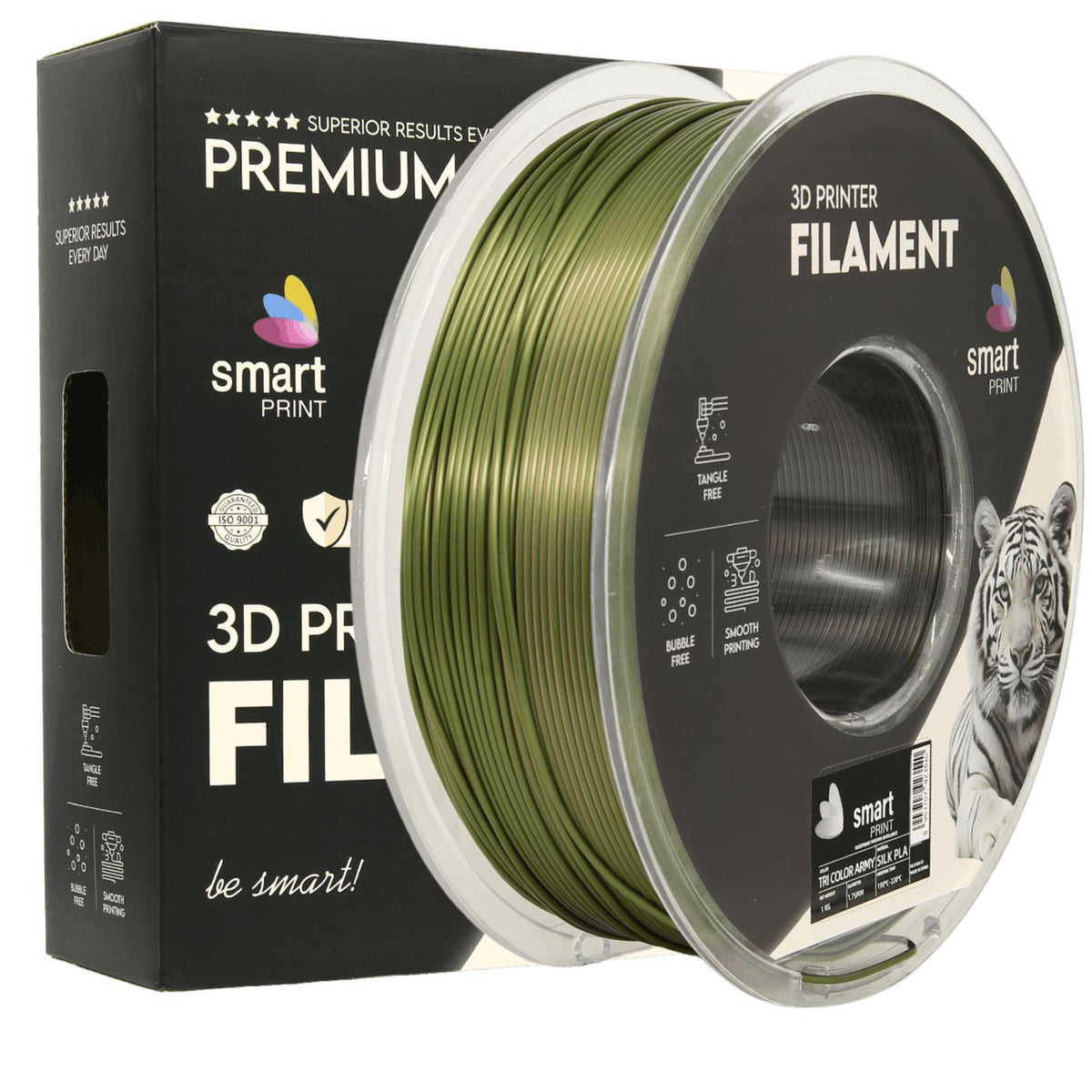 Silk PLA Tri Color Army | Smart Print